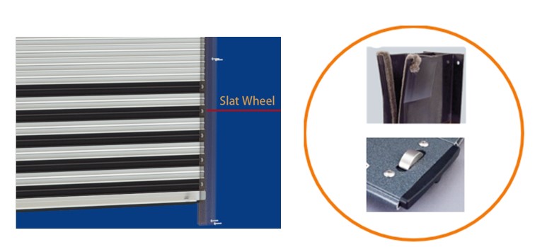 High speed door for wind-resistance hook wheels-anti strong wind device-SUNBEAM brand